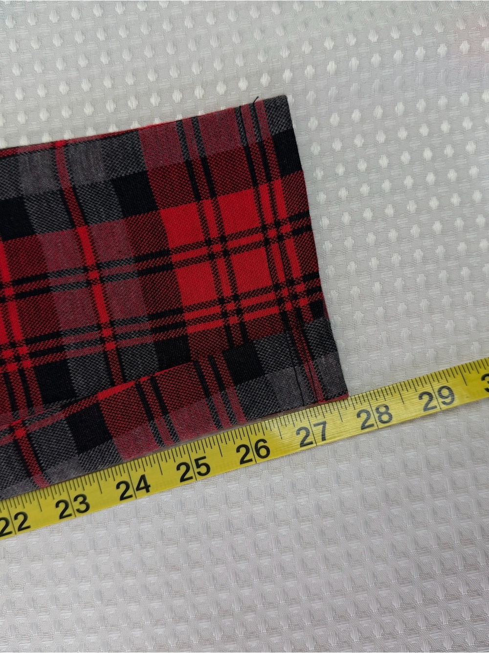 ModCloth Plaid Pants Red Black Holiday Tartan Stretch Ankle Christmas Size 1X - Picture 7 of 12